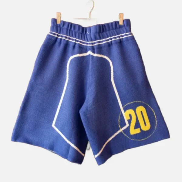 House Of Errors Knitted Football Shorts Blue 1.webp